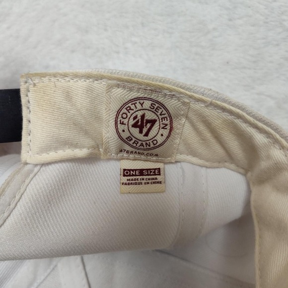 Toronto Raptors Hat Cap Snap Back Mens One Size White NBA Basketball '47 - Picture 7 of 8